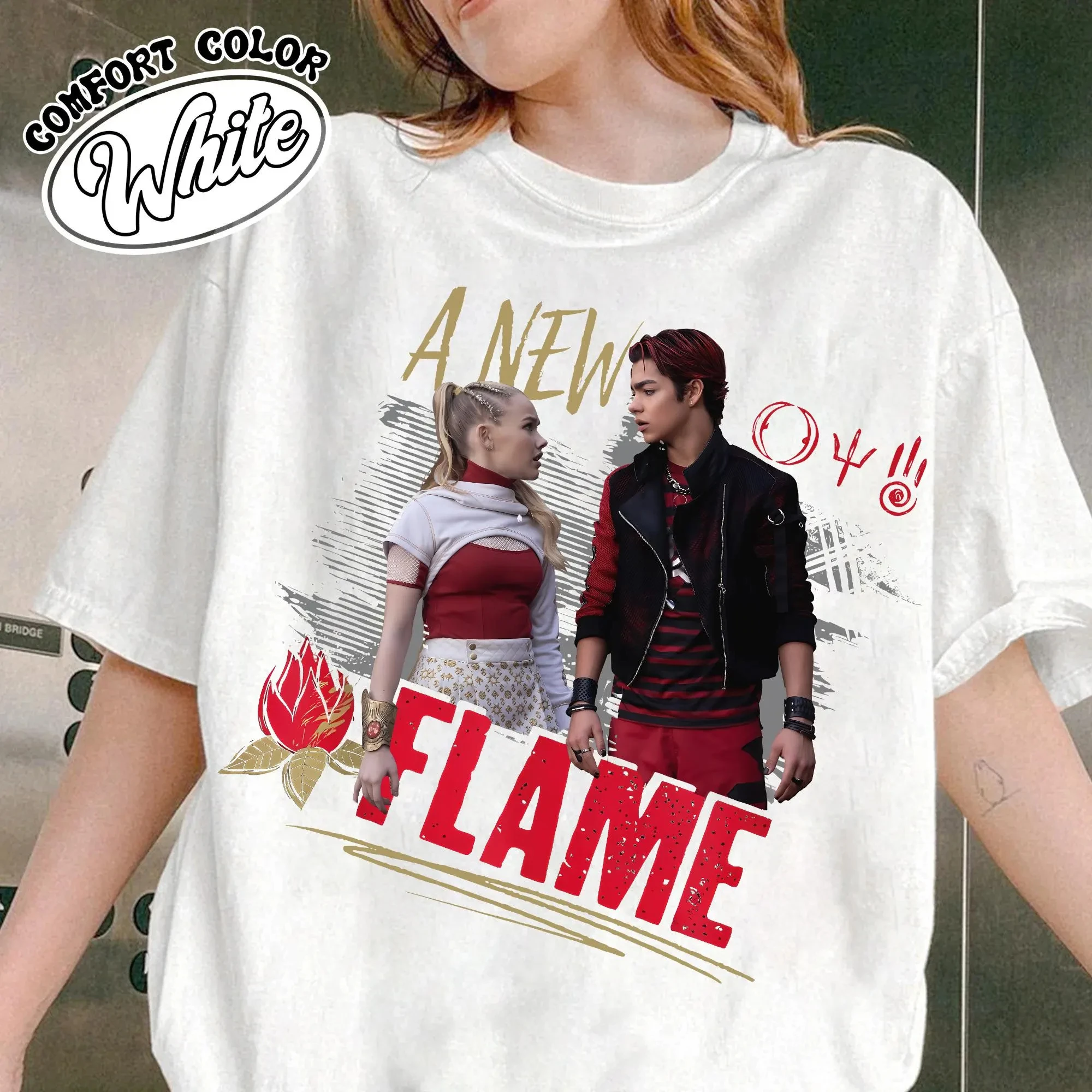 تي شيرت ديزني زومبيز 4 نوفا وفيكتور نيو فليم، تي شيرت ديزني زومبيز 4 مصاص دماء الفجر، تي شيرت ديزني أحفاد الزومبي