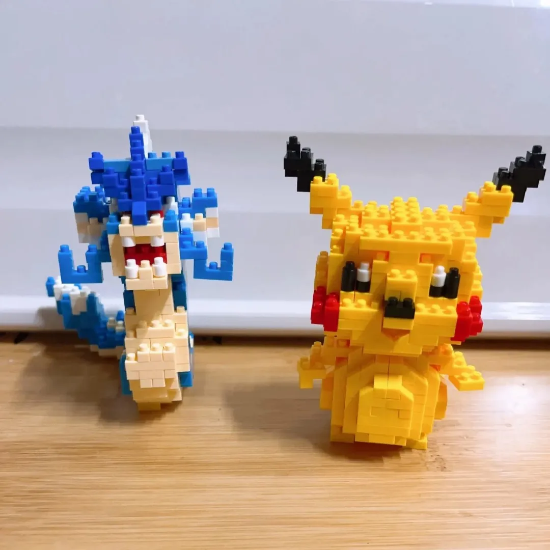 Pokemon Small Blocks Nanoblock Charizard Kyogre Groudon Rayquaza Model Education Graphics Toys for Kids Birthday Gift Toys