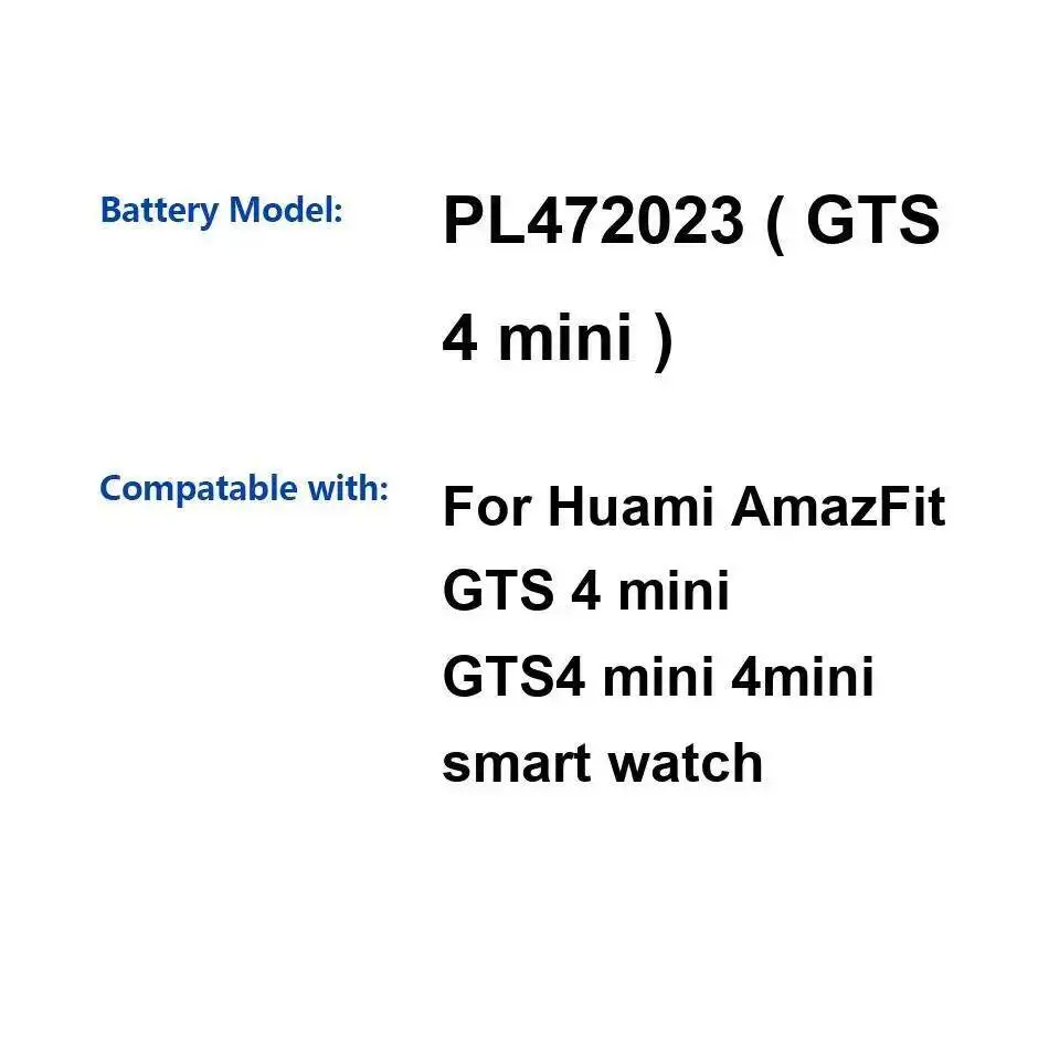 

Watch Battery High-Capacity PL462023 240-270Mah Mini