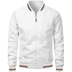 Jaqueta bomber masculina casual fino ajuste jaquetas de beisebol dos homens nova moda outono alta qualidade jaquetas