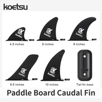 KOETSU Paddle Board Fin Quick Release Longboard Fin Detachable Surfboard Tail Fin Stand Up Board Fin Paddle Board Accessories