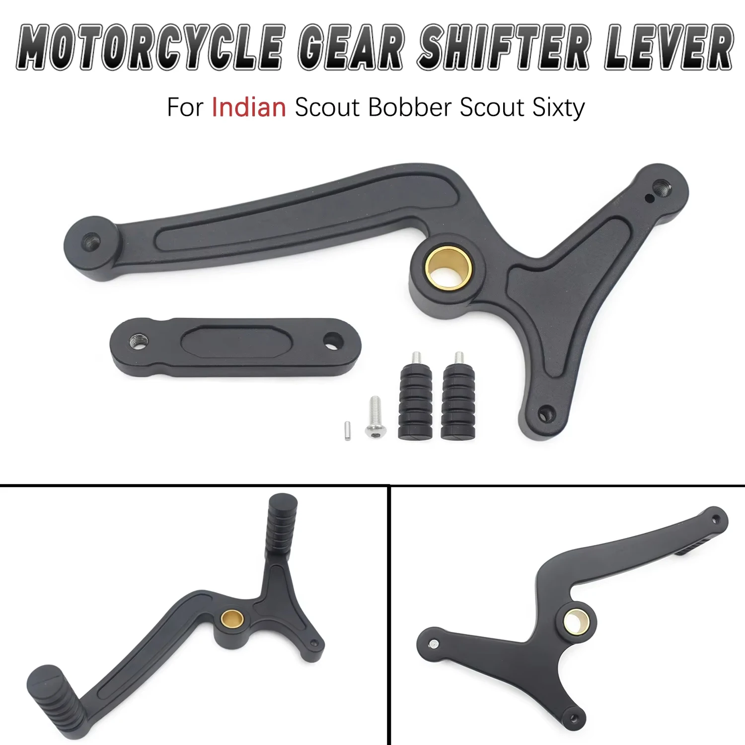 Gear Shifter Lever For Indian Scout Bobber Scout Sixty Heel Toe Shift Lever Controls Big Foot Pedal Pedal Over Gear Motorcycle