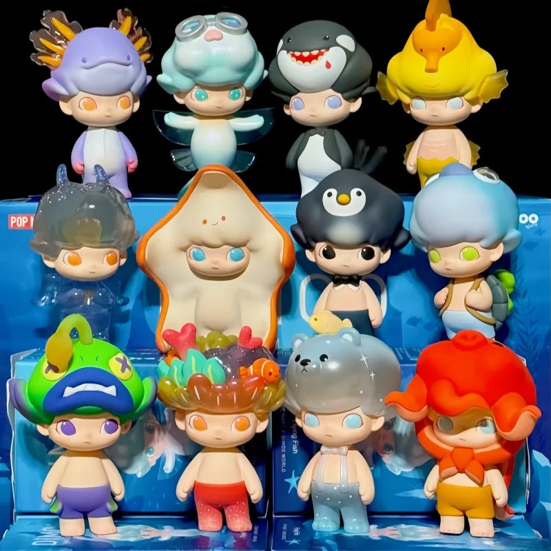 

Dimoo Aquarium Series Box Caja Ornament Figurines Cute Model Toys Bag Action Collectible Figure For Birthday Gift
