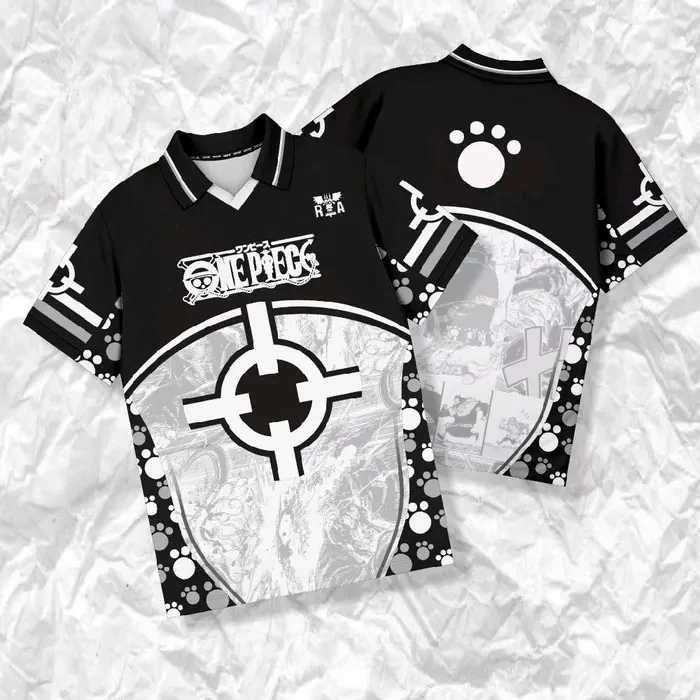 

Jersey Vintage Oversize Anime One Piece BARTHOLOMEW KUMA Short Sleeve Tee Unisex Manga Printed Shirt Japanese Classic Anime Tee
