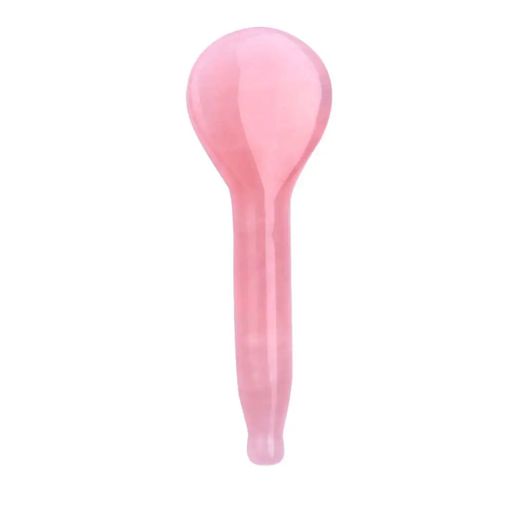 SPA Relax Acupuncture Spoon Shape Eye Body Massager Natural Jade Gua Sha Stick Gua Sha Scraper Massage Tools Massage Wand