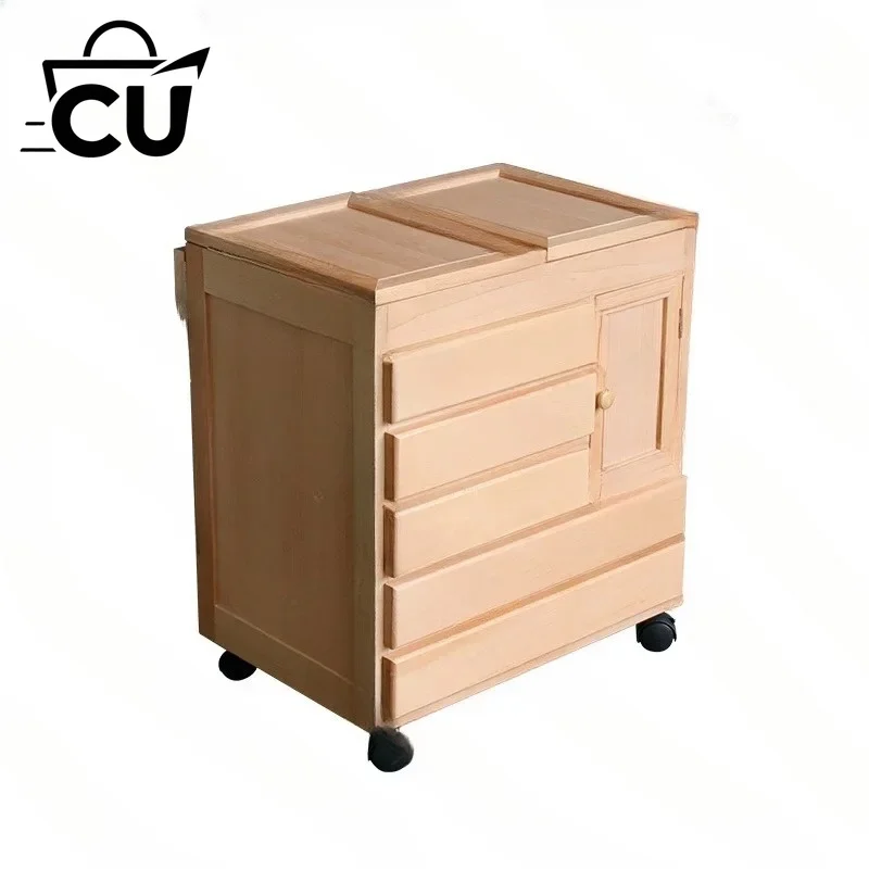 Art Storage Cart Mobile Painting Trolley Oil Painting Tool Classroom Paint Organizer Rack
