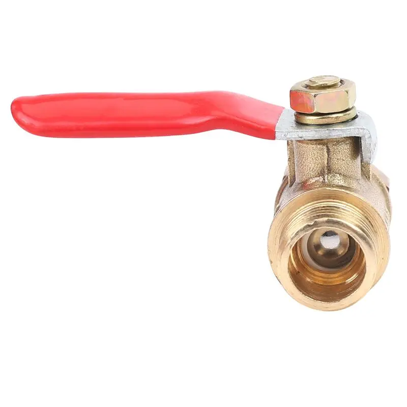DT39 48PCS 1/4 Inch Heavy Duty Brass Ball Valve Shut Off Switch Male Female NPT Thread Pipe Fitting