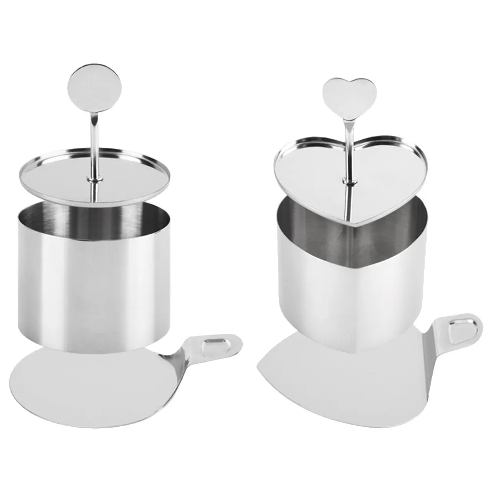 

Cookie Cutters Stainless Steel Cake Molds Baking Tools 2 Sets Biscuits Kitchen Accessories Bread Mousse Mold