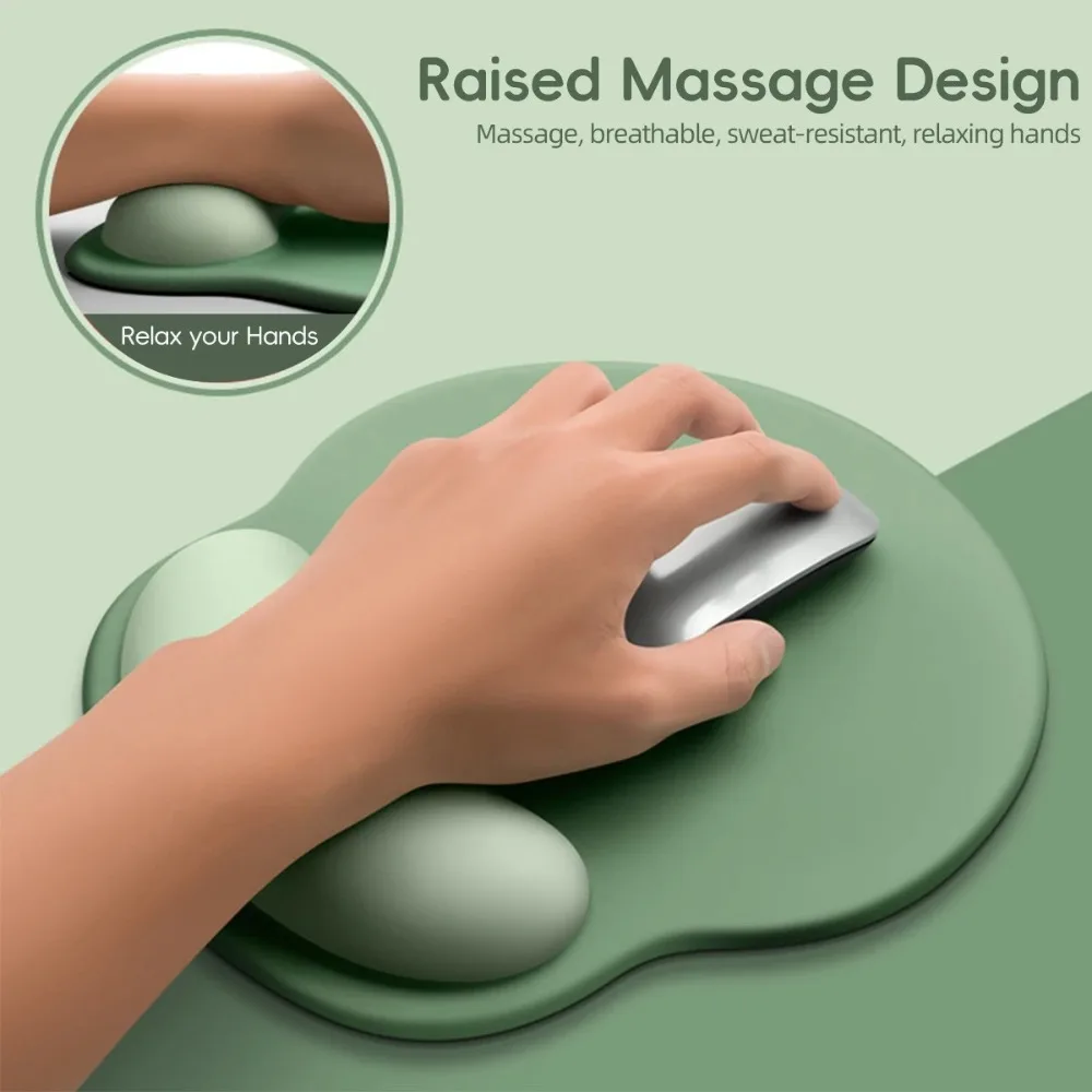 Durable Non-Slip Gradient Mouse Pad Silicone Soft Comfortable Wrist Rest Smooth Surface Ergonomic Mouse Pad Office Use
