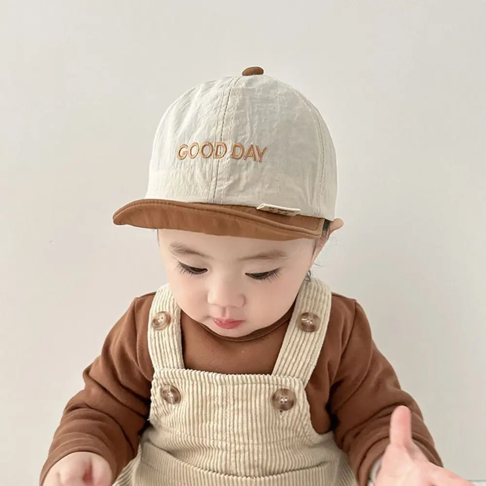 

Korean Summer Letter Baseball Cap Quick-drying Thin Baby Peaked Hat Soft Breathable Children Visors Cap Kids