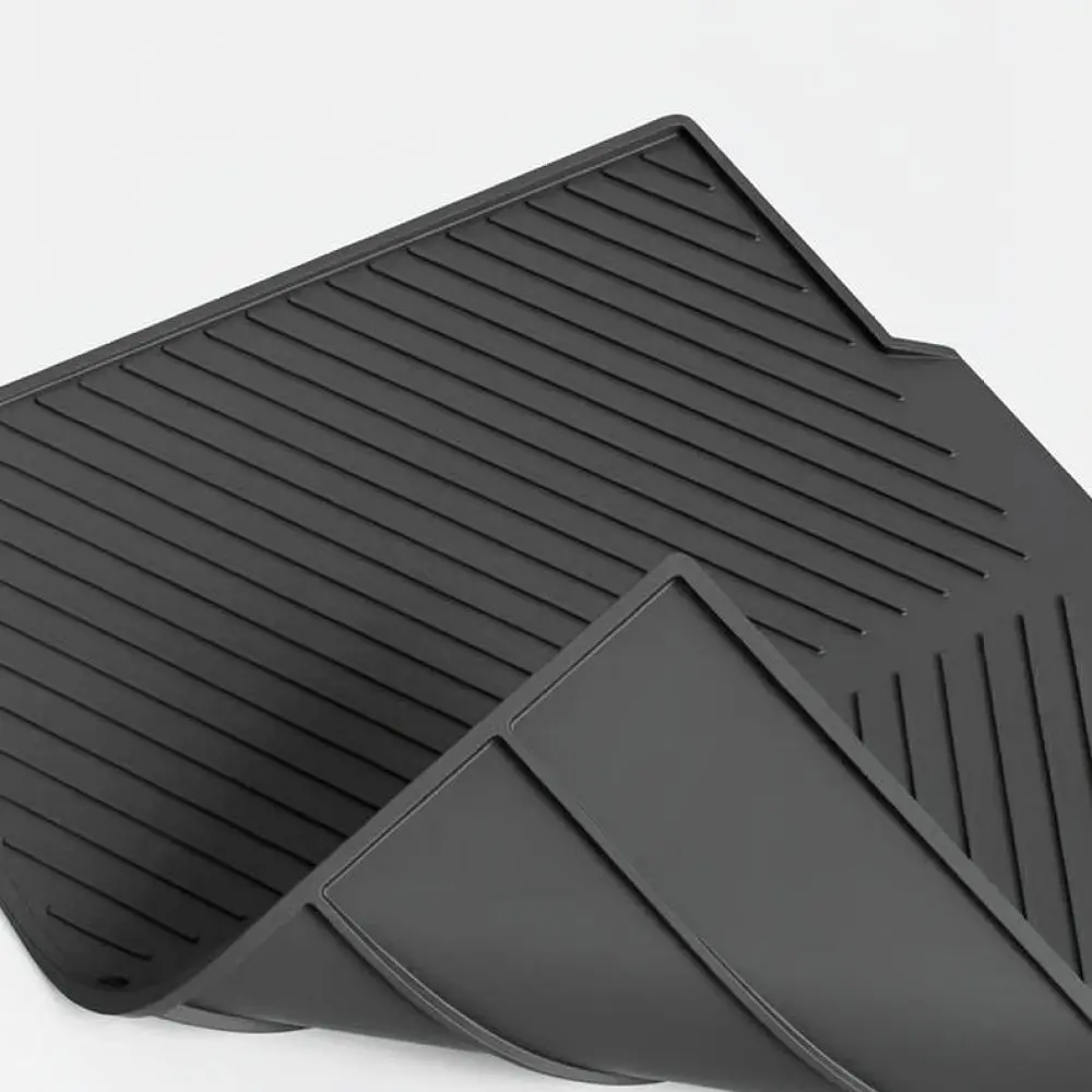 Modern Silicone Drying Mat Durable Kitchen Drainer Pad Heat Resistant Trivet For Tableware Cups And Fruit Holder
