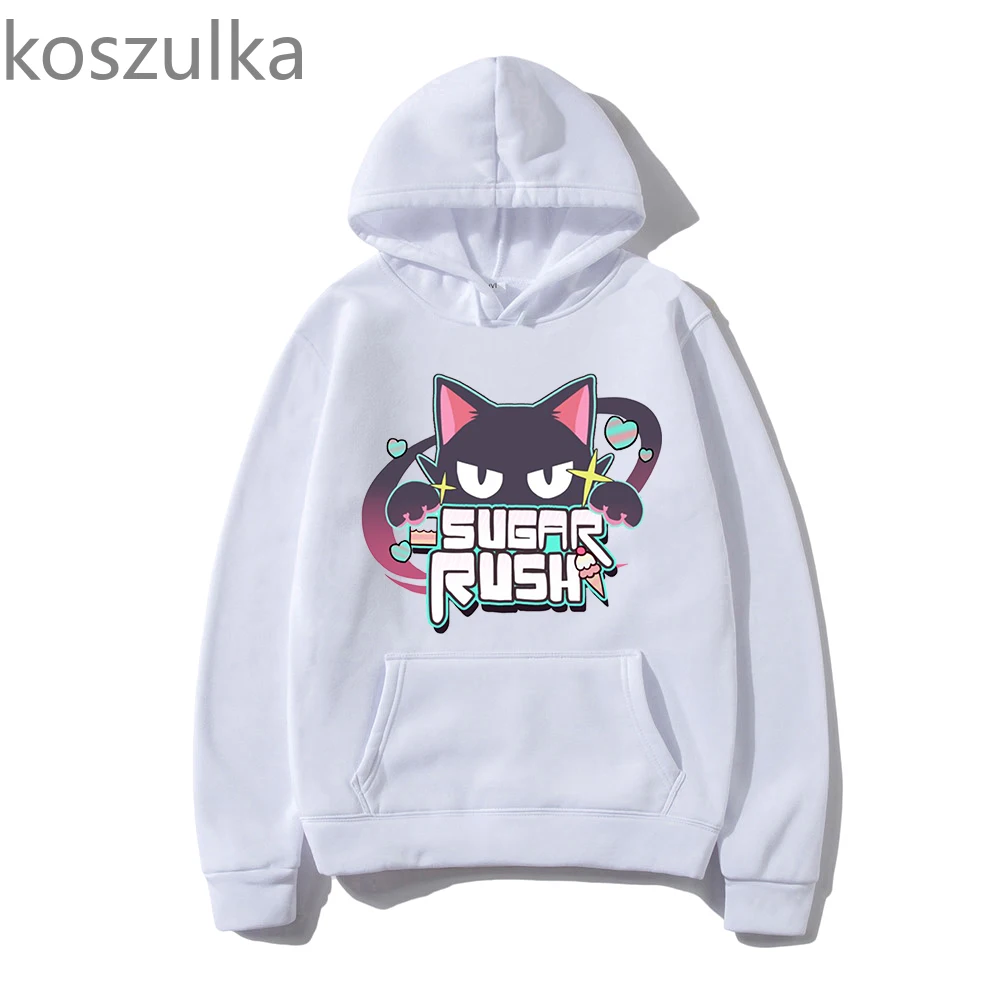 Sugar Rush Funny Blue Anime Archive Hoodies  Men/Women Clothing Unisex Streetwear Manga Cosplay Clothes Kawaii Graphic Pullovers