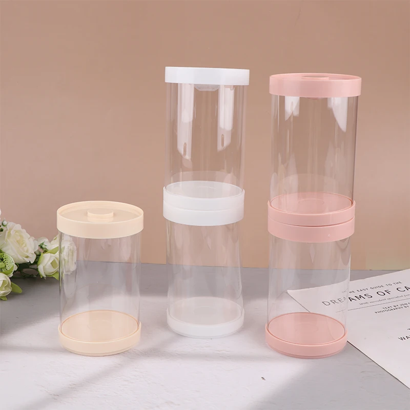 2Pcs Transparent Acrylic Display Organizer Figures Collectible Cosmetics Jewelry Display Stands Toy Model Display Stand