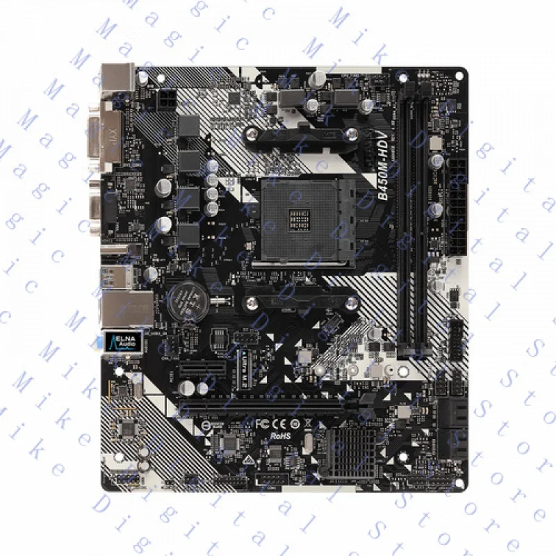 UU FOR ASRock B450M-HDV R4.0 Socket AM4, AMD (90MXB9N0A0UAYZ) Mainboard Motherboard