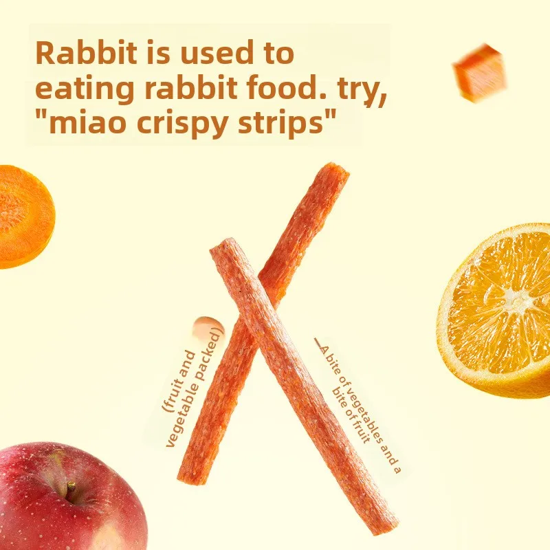 Yee Fruit&Veggie Chew Sticks Gift Pack for Rabbits&Guinea Pigs-Natural Apple Wood&Dried Produce Dental Treats&Nutrition Rewards