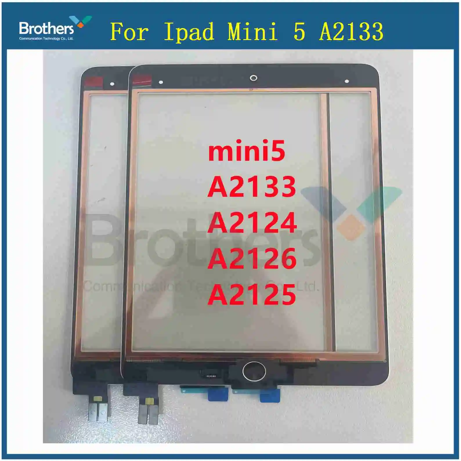 Touch Screen For iPad Mini 5 2019 A2124 A2125 A2126 A2133 Touch Screen Front Glass Digitizer With OCA Panel Repair Replacement