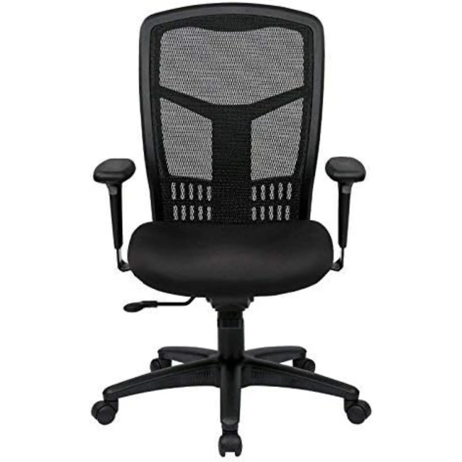 US Office Star ProGrid High Back Manager's with Adjustable Seat Height, 2-to-1 Synchro Tilt Control and Seat Slider, Coal Free