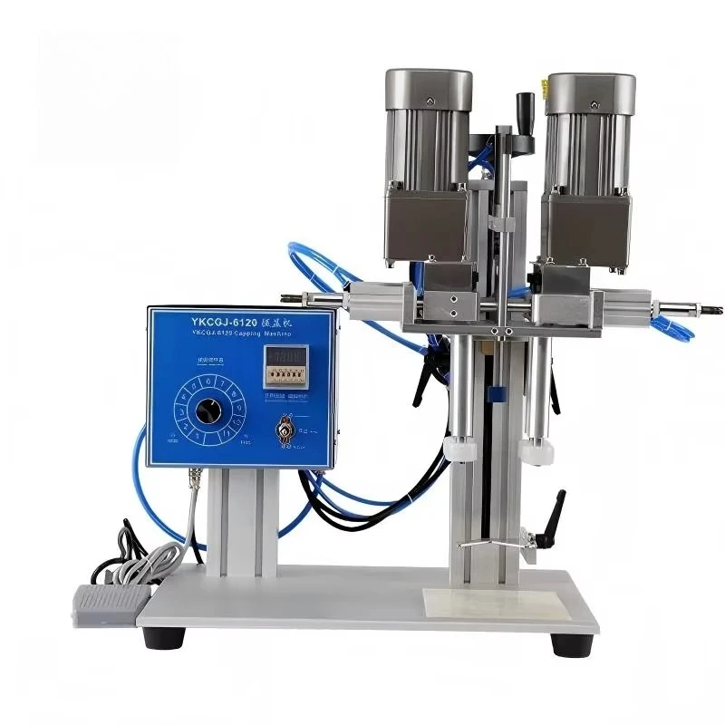 

Pneumatic Bottle Capping Machine for Spray Duckbill Bottles Laundry Detergent Jars Electric Automatic Capping Locking Machine