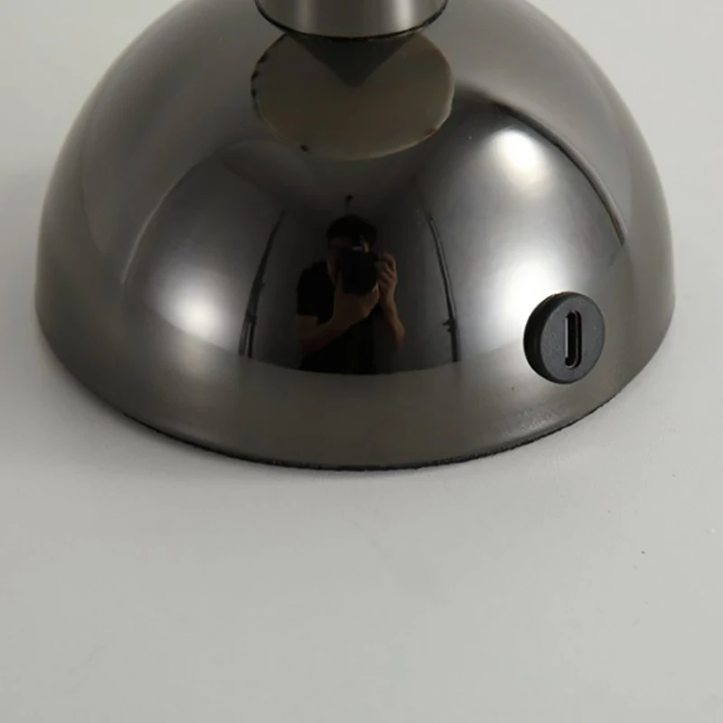 新スタイル LED ナイトライト天然大理石ブラックメタル充電タッチスイッチアールデコ調の雰囲気ランプ寝室パーラーホテルギフト