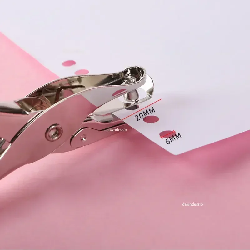 ثقب واحد لكمة 8 ورقة سعة 6 مللي متر قطر ثقب الناخس ورق اليد سكرابوكينغ اللكمات للمنزل مكتب المدرسة المورد