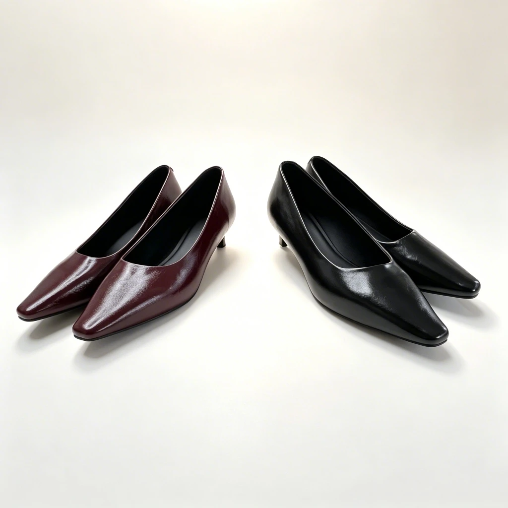 2026 New Women's High Heels Shoe Pointed Toe Kitten Heel Mary Jane Shoes Slipon MidHeel Office Shoes female Professional