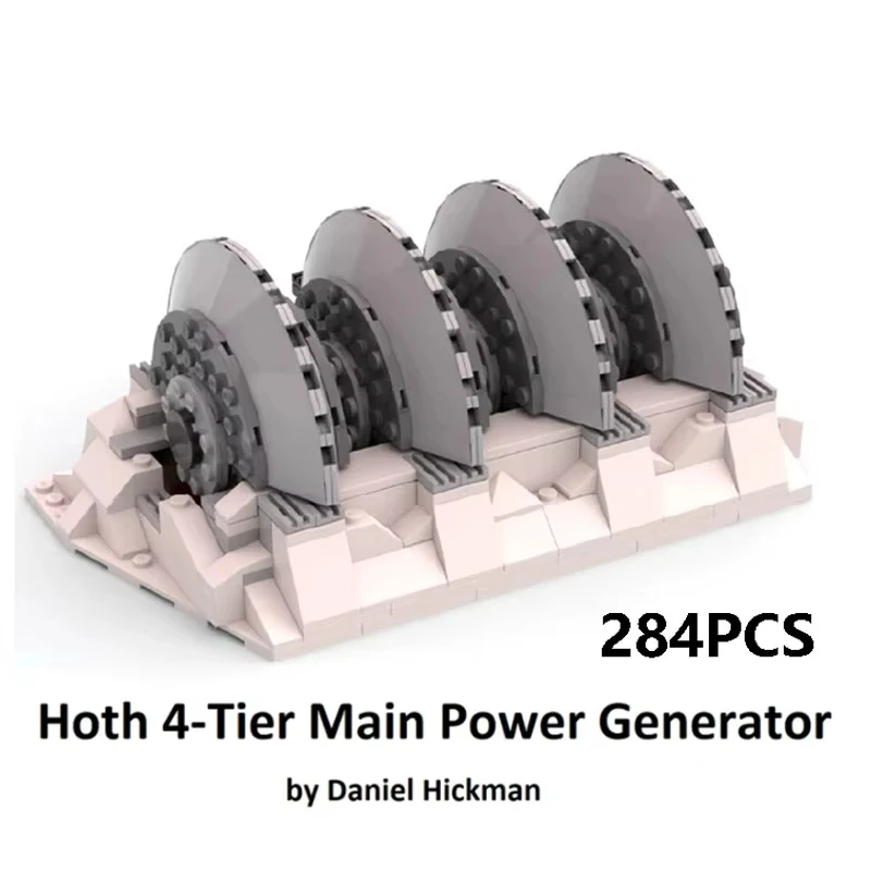 MOC Space Wars Hoth 4-Tier Main Power Generator Assault on Hoth Building Blocks Ultimate Collector DIY Bricks Models Toys Gifts