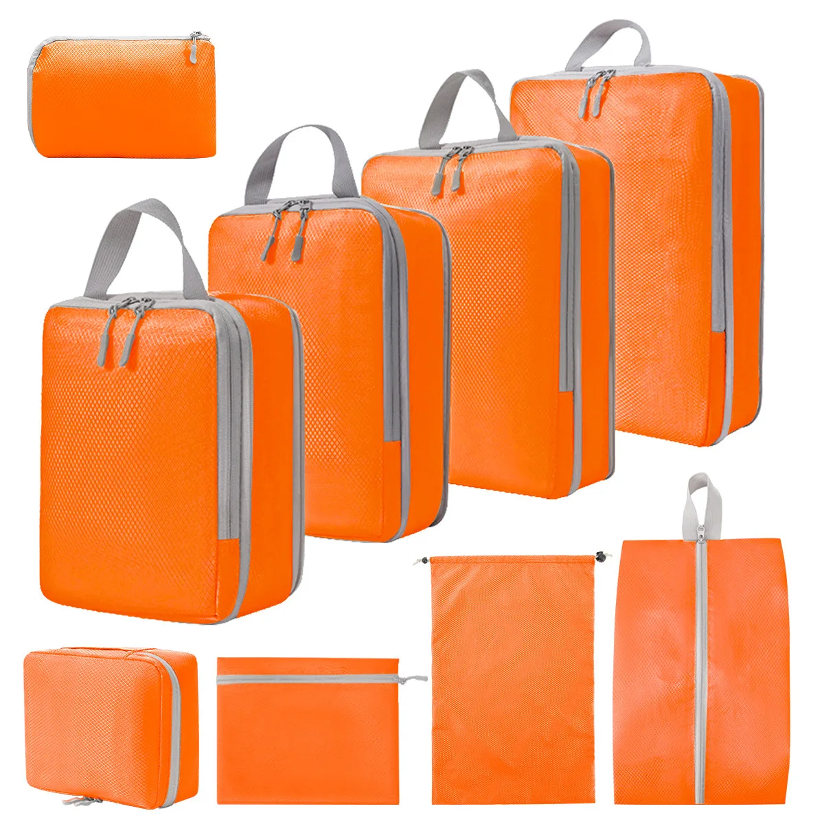 Compressed travel storage bag set, digital toiletries and cosmetics storage bag, shoes, luggage, clothing, travel storage bag
