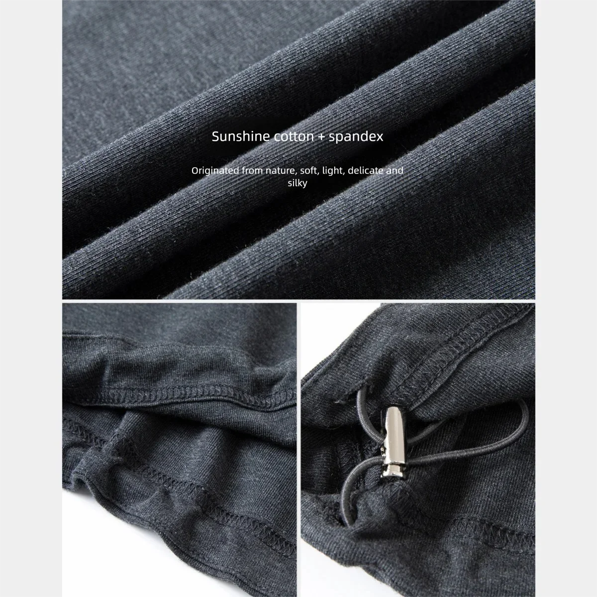 VIMLY Dark Gray Knit Two Piece Set 2026 Autumn Women Round Neck Top High Waist A-line Long Skirt Commuter Matching Outfit A0097 image 5