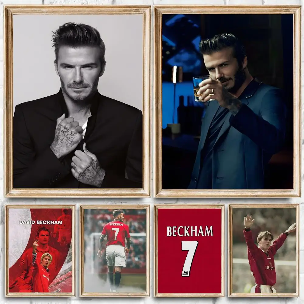 Stars Sir D-David Knight Bachelor Beckham Poster Painting Prints Wall Art Picture Film Room Home Bar Cafe Decor Mural