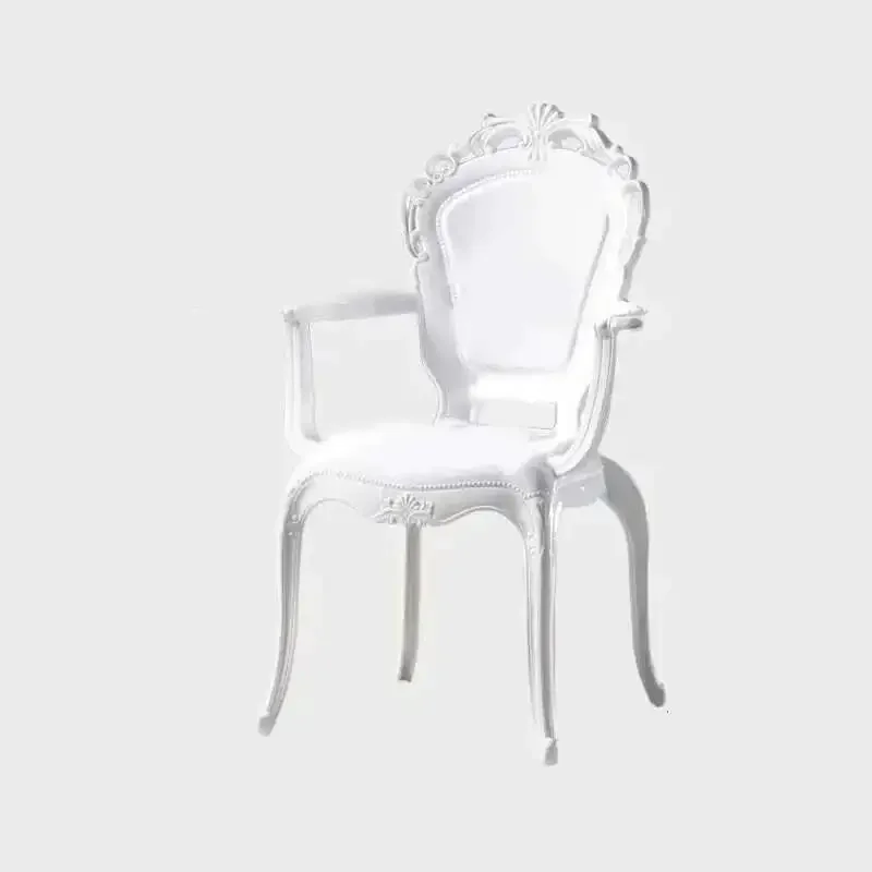 Kitchen Furniture Household Acrylic Crystal Dining Chair Creative Transparent Simple Dining Chairs Designer Palace Style Stool