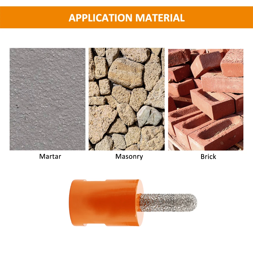BGTEC 1pc Milling Bits M14 Thread For Removing Mortar Masonry Brick Marble Ceramic Tile Porcelain Angle Grinder Diameter 7.2/8mm
