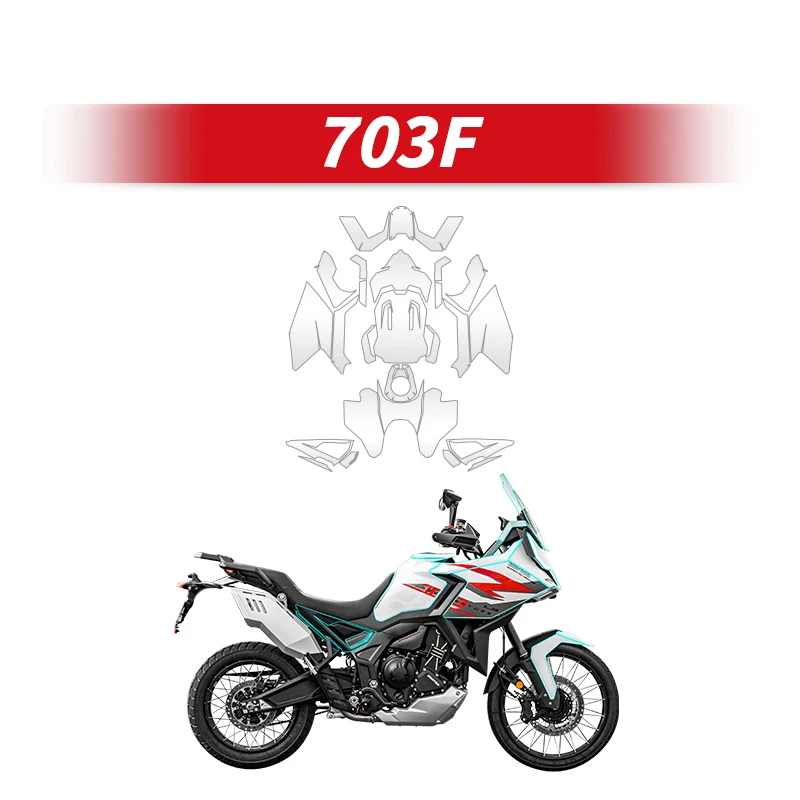 

Used For ZONTES 703F Motorcycle Full Paint Protection Transparent Film Of Bike Accessories Scratch Proof Protective Decals TPU