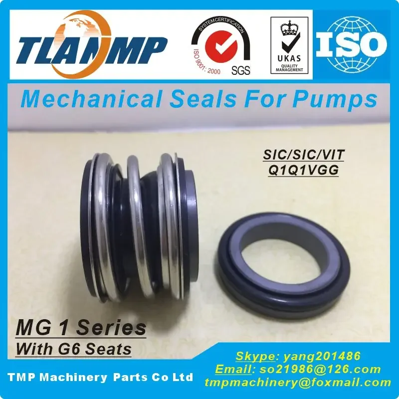 MG1/20-Z , MG1/20-G6 TLANMP Mechanical Seals with G6 stationary seats