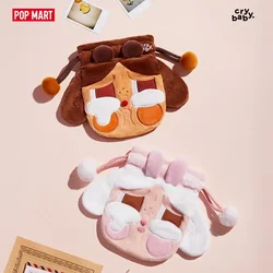 POP MART CRYBABY Crying Again Series Plush Storage Bag Original Toys Doll Cute Anime Figure Desktop Ornaments Collection Gift