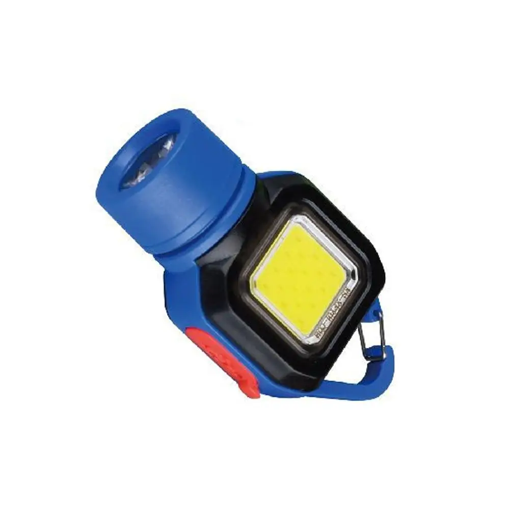 Dual-Beam-USB-C-Taschenlampe, 600 lm, IPX4, wasserdicht, COB-Licht, 5 Modi mit rotem Licht für Notfälle im Freien, 150 mAh, ultraleicht