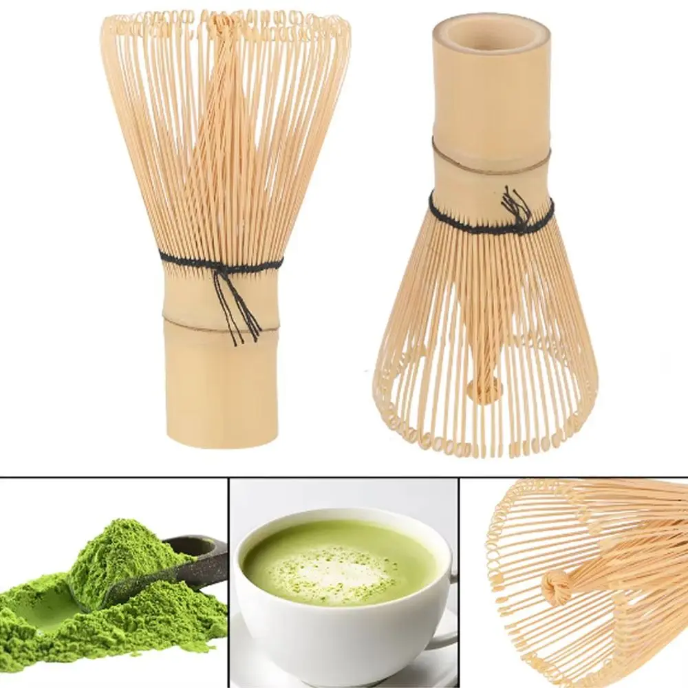 Useful Bamboo Matcha Whisk Reusable Japanese Tea Set Chasen Tea Tool Tea Brush Teaware