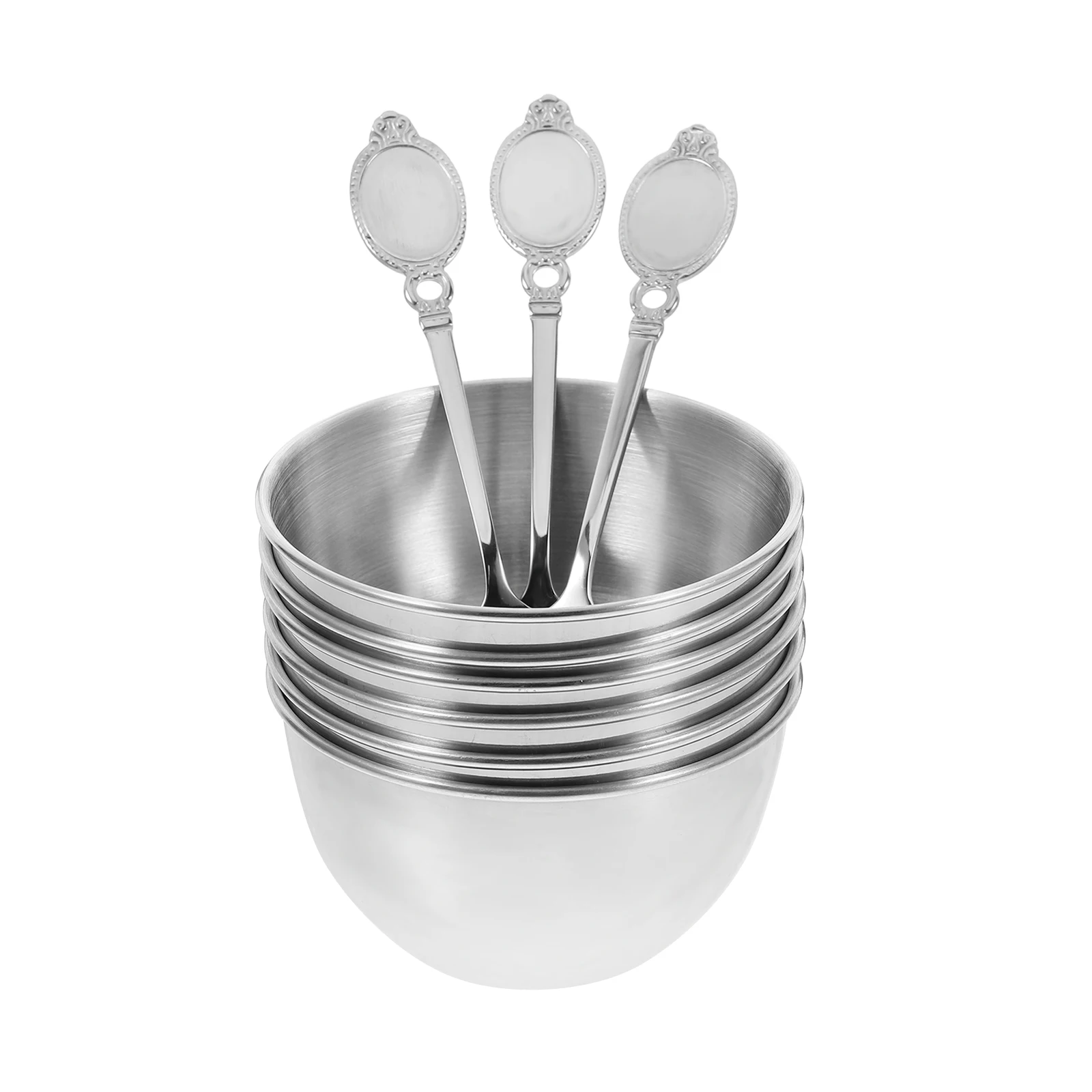 

9pcs Dipping Sauce Bowls Stainless Steel Small Condiment Cups Soy Vinegar Round Mini Servings Kitchen Barware Sushi Dipping