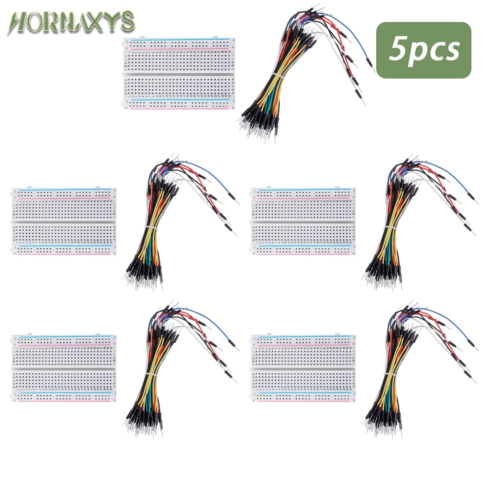 MB-102 Prototyp-Breadboard 400 830 Punkte lötfreies PCB-Breadboard Überbrückungsdrähte Kabelbrett DIY Dupont-Draht für Arduino-Kit