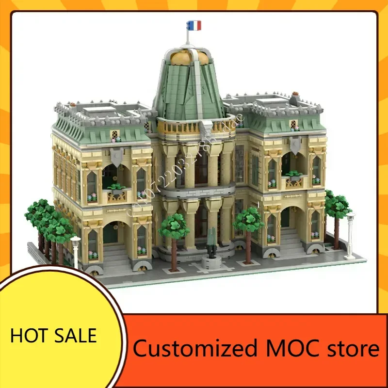 5871PCS french building MOC Puzzle Creative Holiday StreetView Architecture Birthdayal  Toy Christmas Gift for Adults Ages