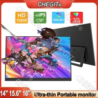 14“/15.6”/16” Portable FHD 1080P 16:9 IPS Panel Secondary Display Computer Monitor Type-C HDMI For Xbox Switch Laptop