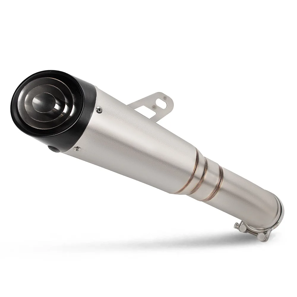 Suitable For Motorcycle And Locomotive Modification Exhaust Pipe ZX4RR ZX4R SC Three-layer Stainless Steel Integrated Middle Sec