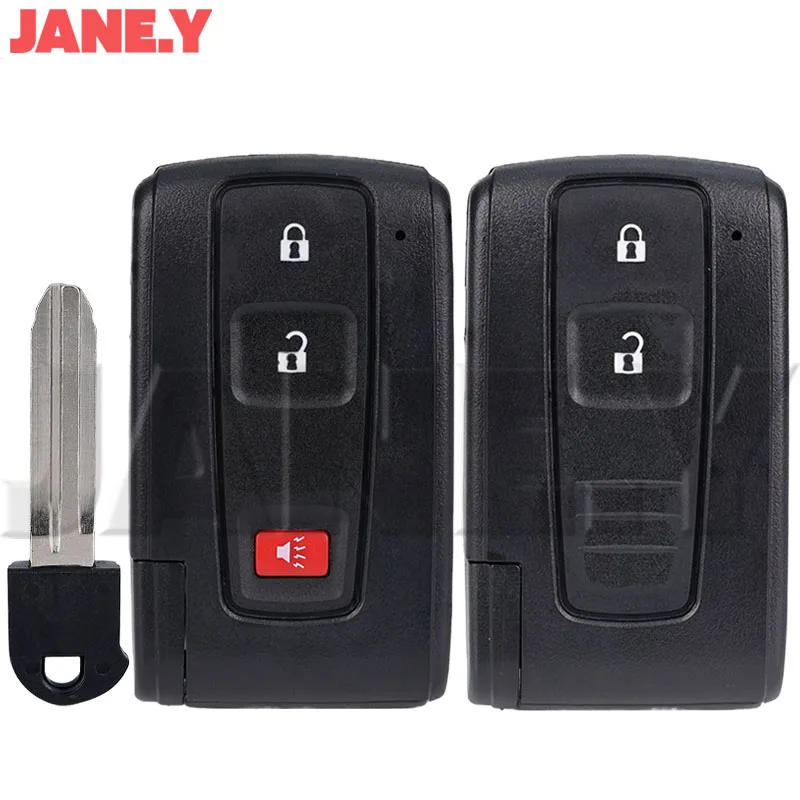 Car Key Case For Toyota Prius 2004 2005 2006 2007 2008 2009 Corolla Verso Camry Smart Car Key Shell Remote Key 2/3 Buttons