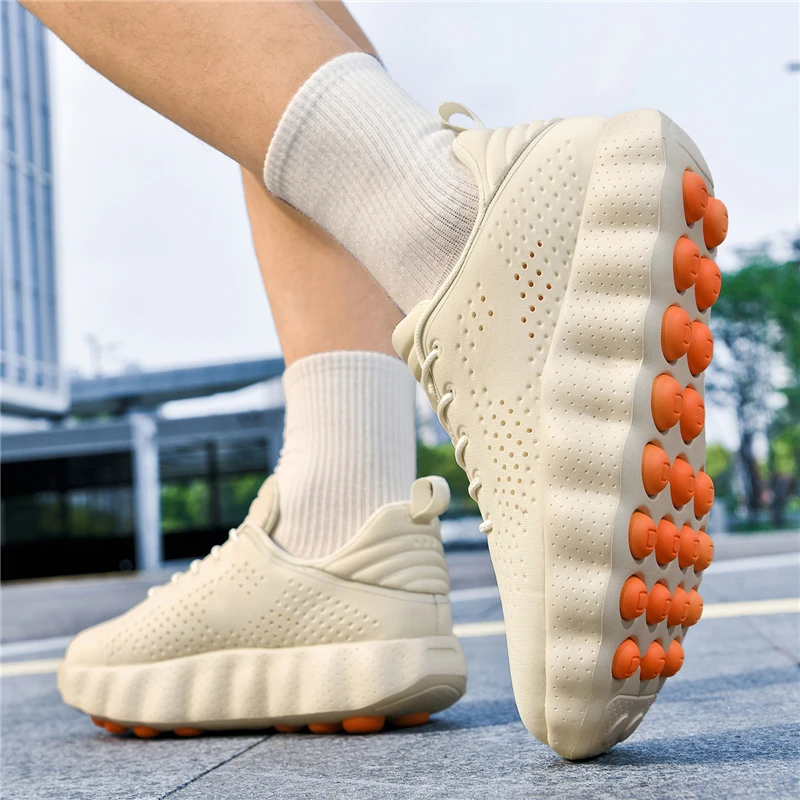 

Men's Comfortable Casual Sneakers with Foot Sensing Massage 2026 Technology Women's Sports Breathable Lightweight Training Shoes