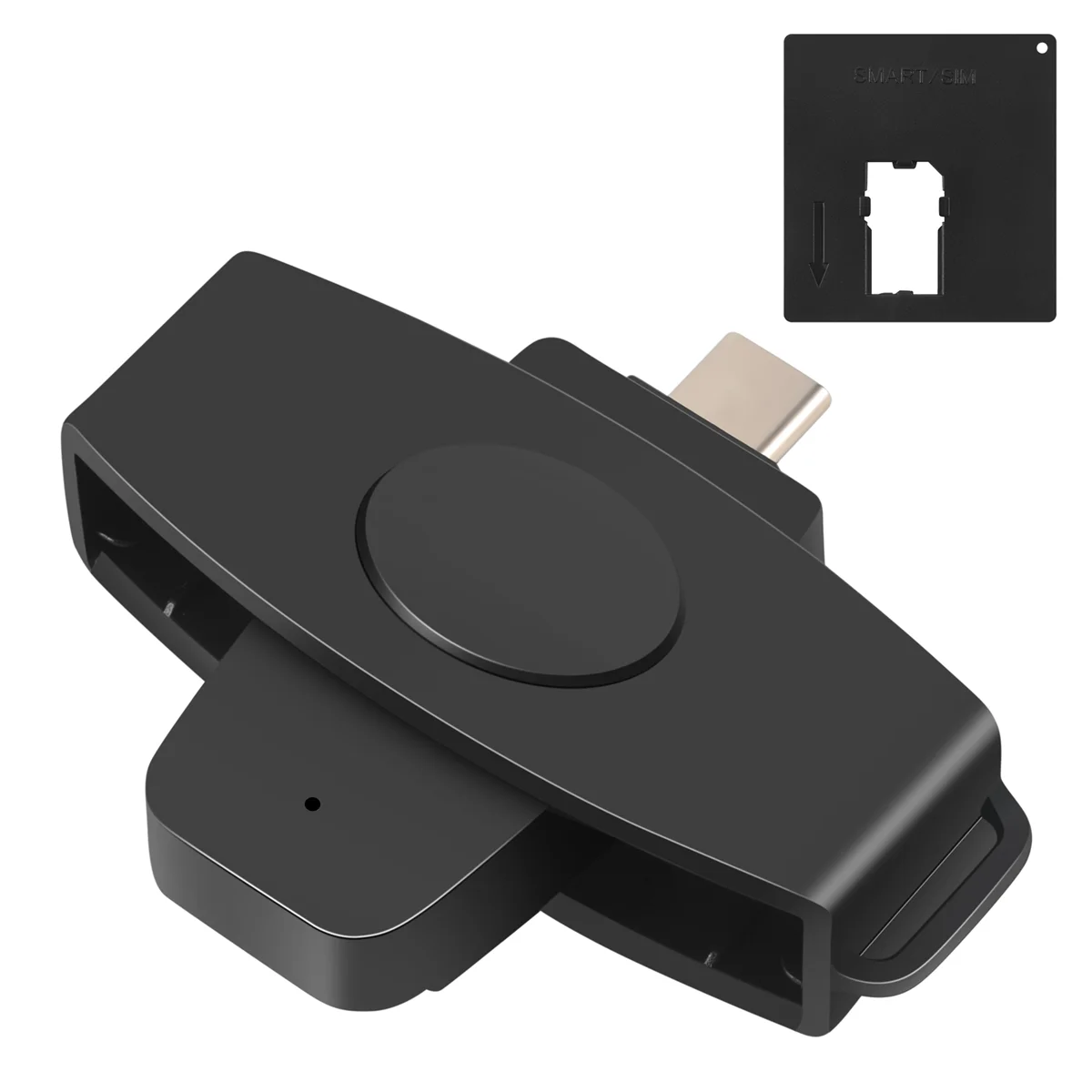 A56XQ CSCR3 Smart CAC Card Reader Type-C Bank Tax Declaration SIM Card/IC Card ID Card Reader