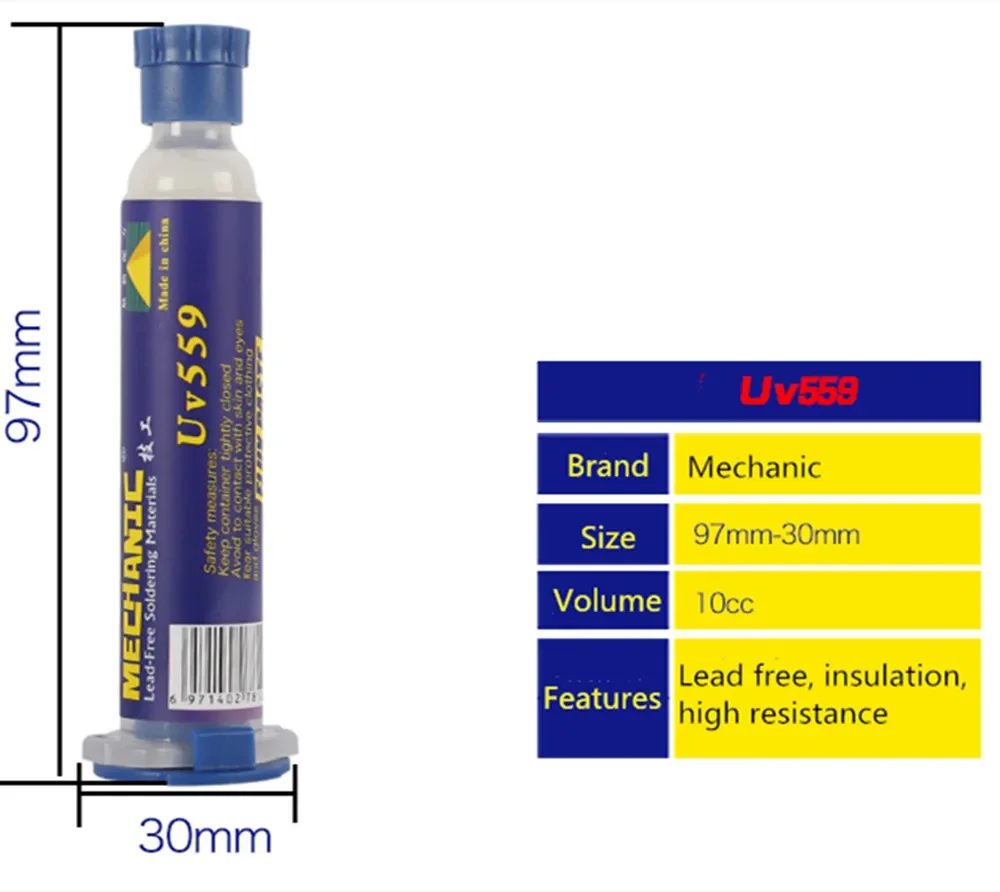 10CC Mechanic UV223/UV559 Lead-Free Solder Paste BGA Solder Paste Flux Welding Fluxes For PCB SMD Soldering Reballing Repair