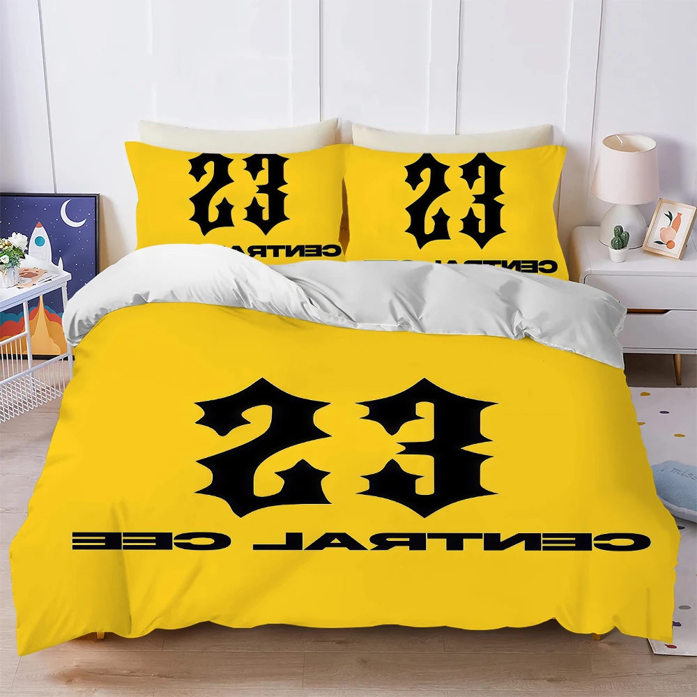 C-Central Cee Duvet Cover Set Home Style Bedding Soft Laundry Cotton Bed 3 Piece Set Student Dormitory Gift