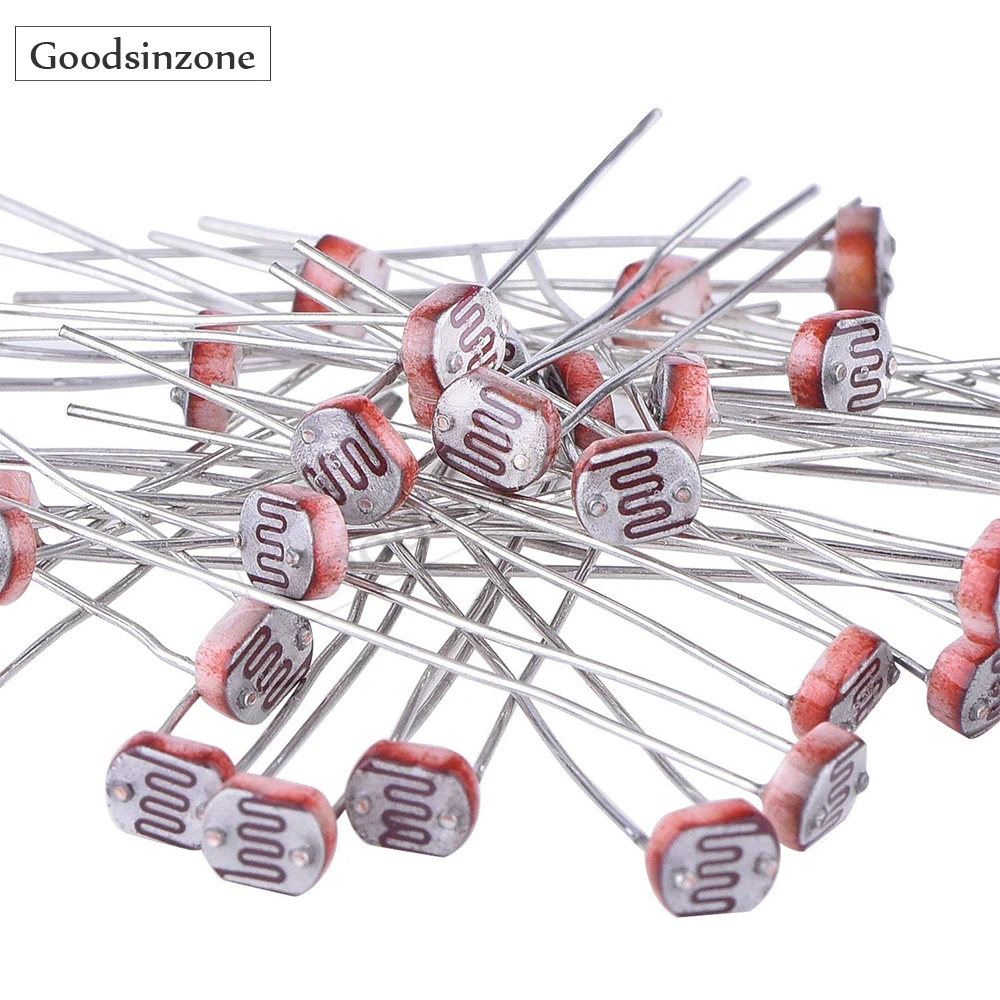 20PCS/Lot 20Pieces Photoresistor Photo Light Sensitive Resistor Light Dependent Resistor 5 mm GM5539 5539