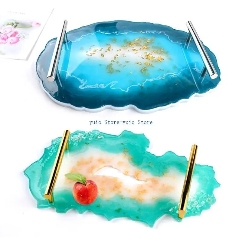 

X7XB Silicone Resin Irregular Plate Storage Tray Mould Suitable for Jewelry Storage