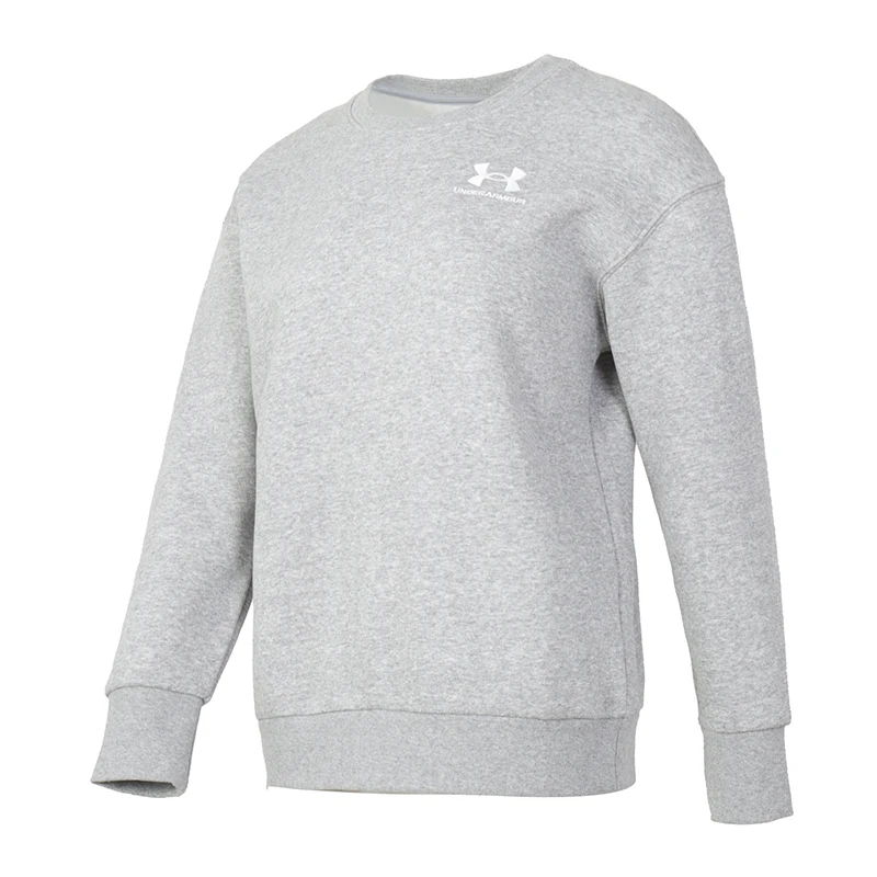

Underarmour)/Ua Women's Essential Fleece Crew Sportswear Running Fitness Training Wear Casual Sweatshirt Pullover 1373032-011