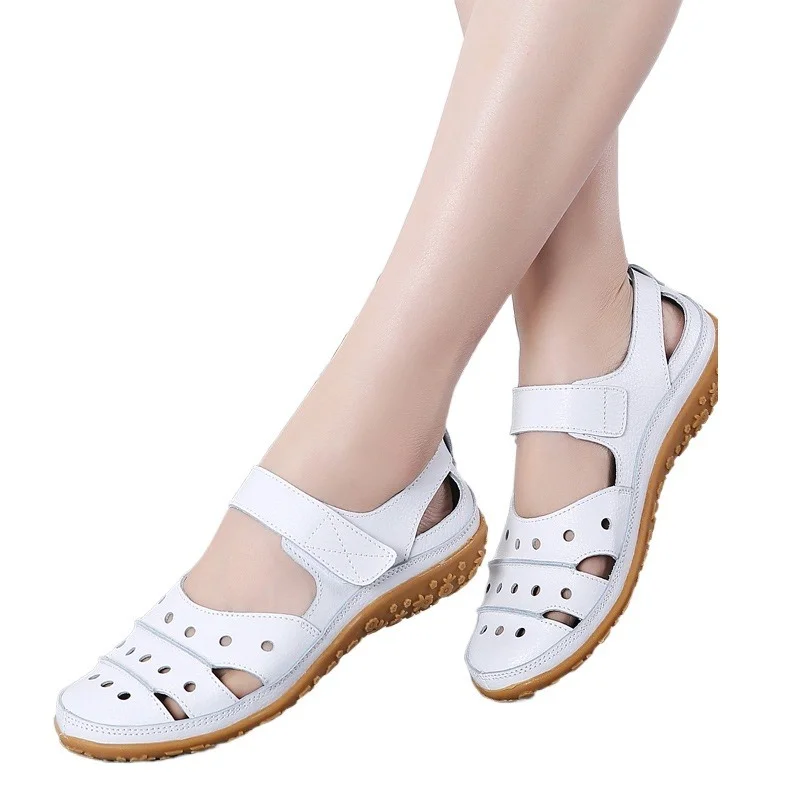 Women Sandals Leather Comfortable Beach Outdoor Women Shoes 2022 New Fashion Ladies Casual Outdoor Female Sneakers Large Size